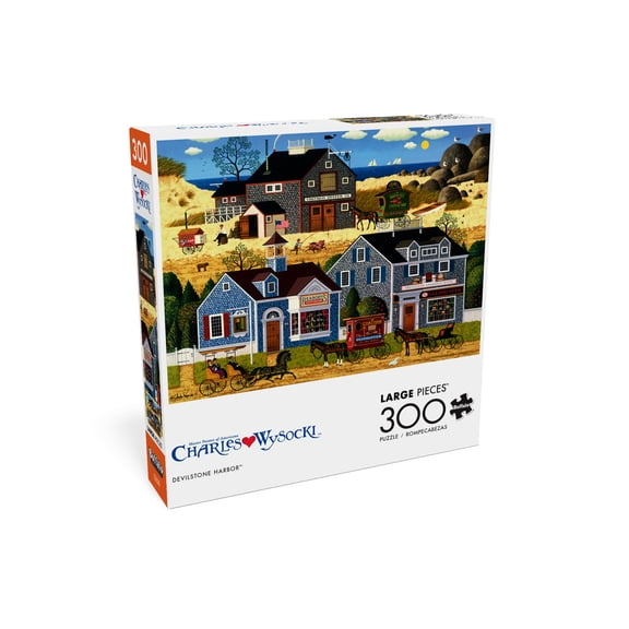 Buffalo Games 300-Piece Devilstone Harbor Interlocking Jigsaw Puzzle for Adults Ages 14+