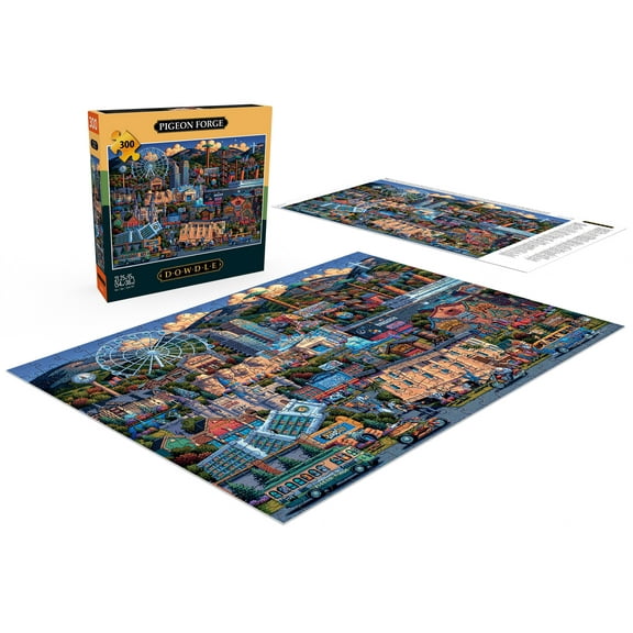 Buffalo Games 300-Piece Dowdle Pigeon Forge Adult Interlocking Jigsaw Puzzle