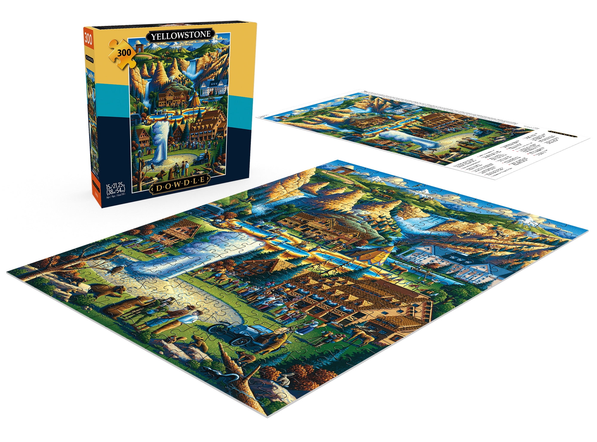 Buffalo Games 300-Piece Dowdle Yellowstone National Park Adult Interlocking Jigsaw Puzzle