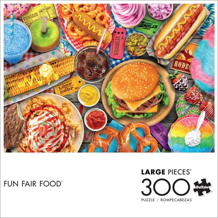 Buffalo Games 300-Piece Fun Fair Food Interlocking Jigsaw Puzzle