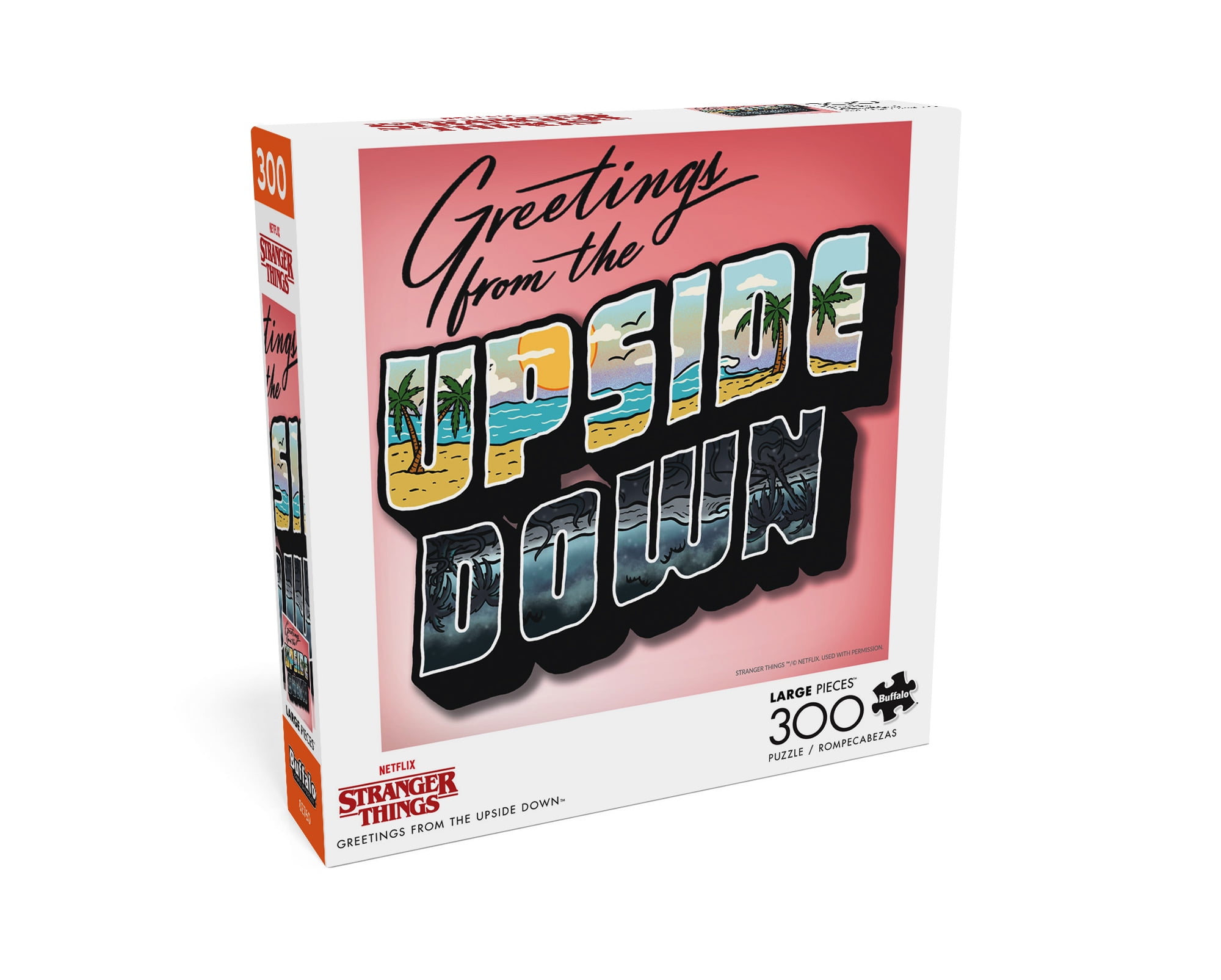 Buffalo Games 300-Piece Greetings From The Upside Down Interlocking Jigsaw Puzzle for Ages 14+