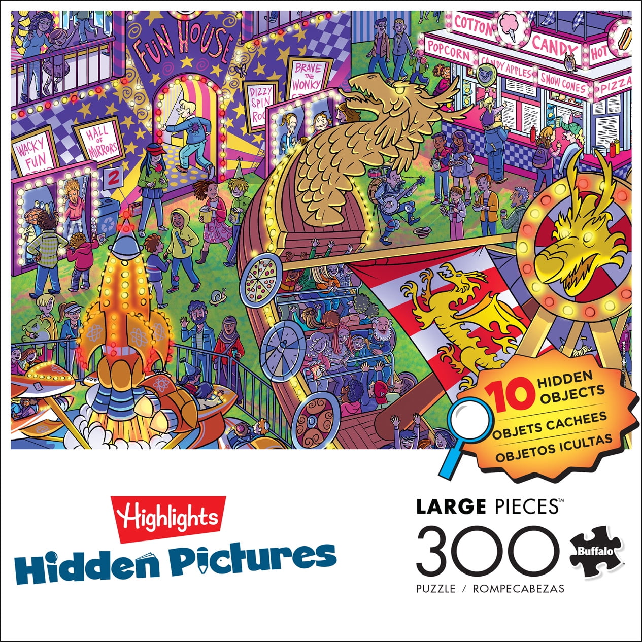 Buffalo Games 300-Piece Highlights Hidden Pictures Jigsaw Puzzle
