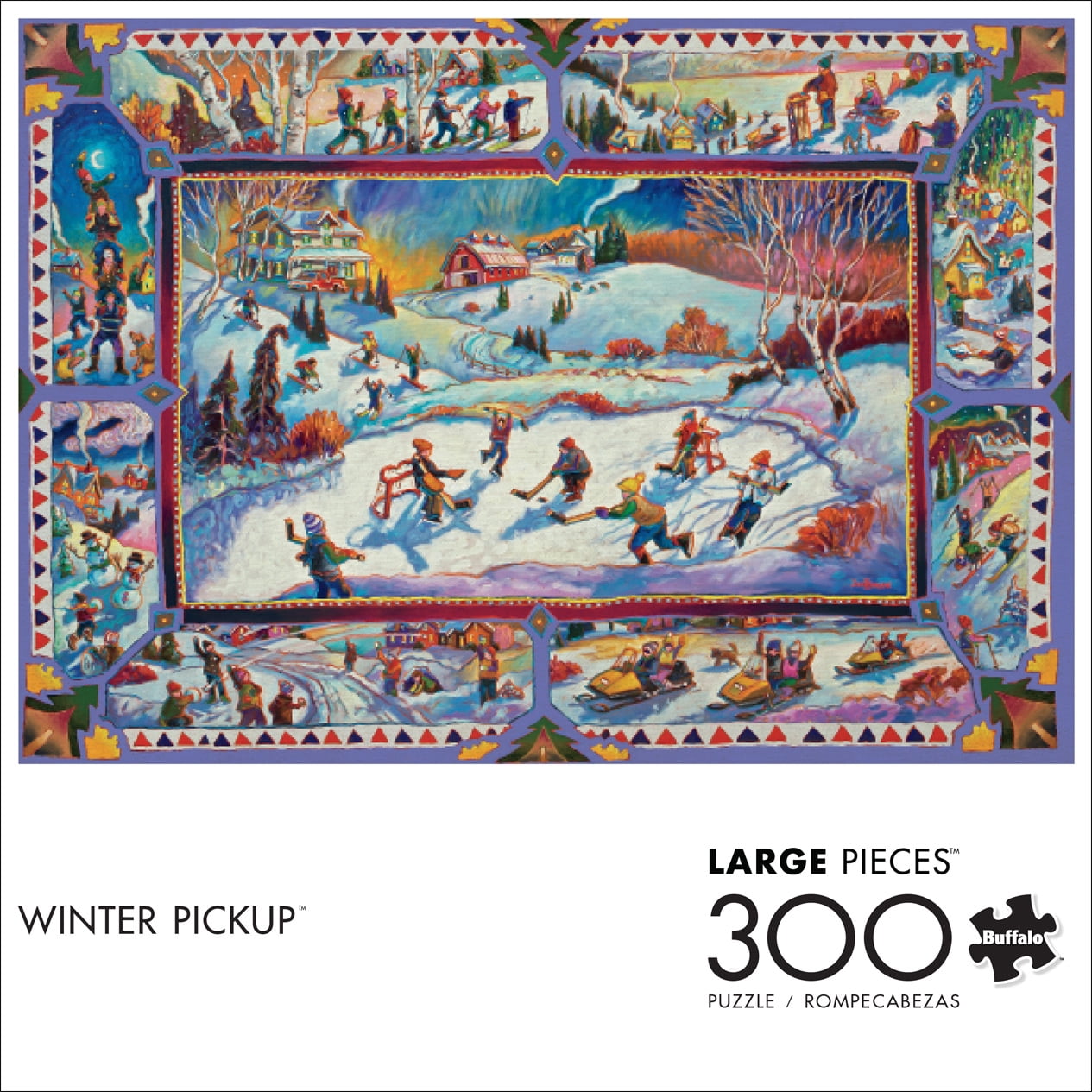 Buffalo Games 300-Piece Large Pieces Winter Pickup Interlocking Jigsaw Puzzle