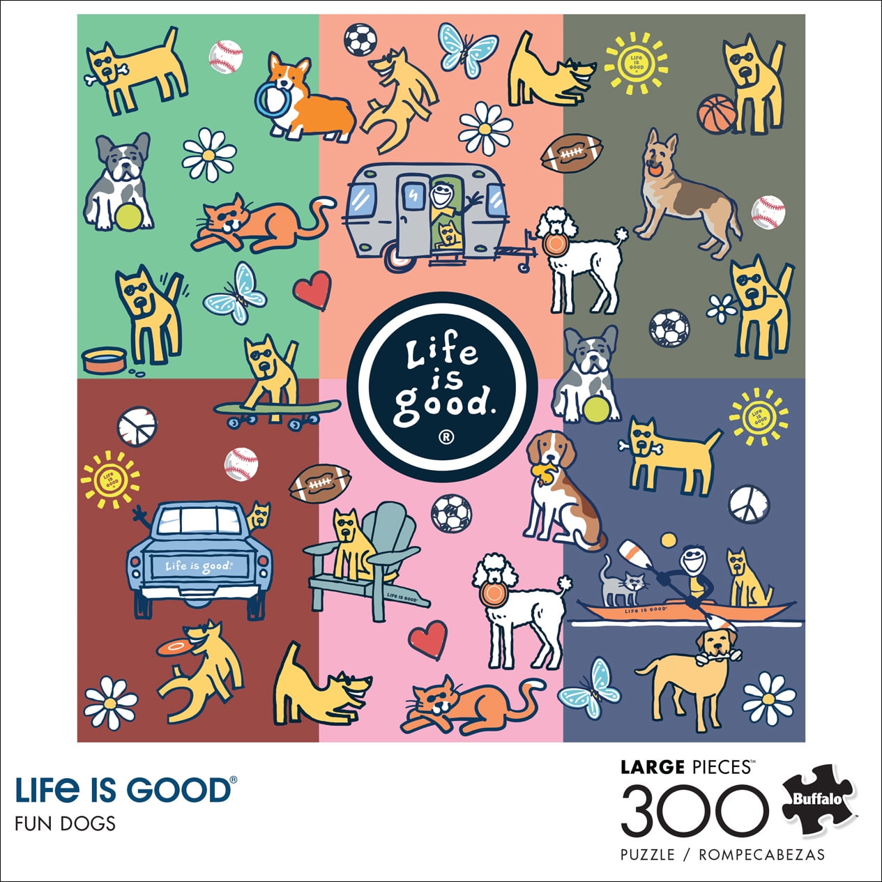 Buffalo Games 300-Piece Life Is Good Fun Dogs Jigsaw Puzzle