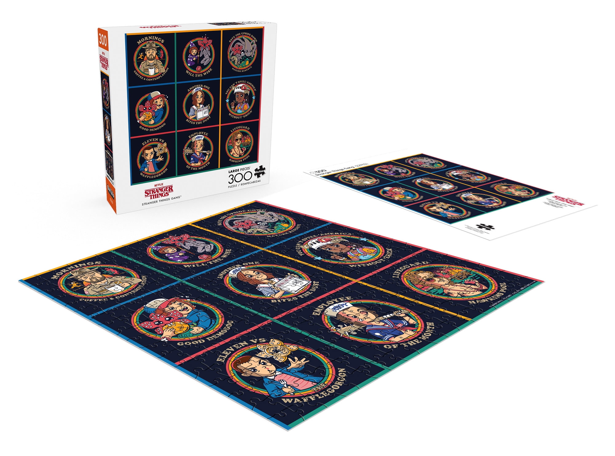 Buffalo Games 300-Piece Netflix Stranger Things Gang Interlocking ...