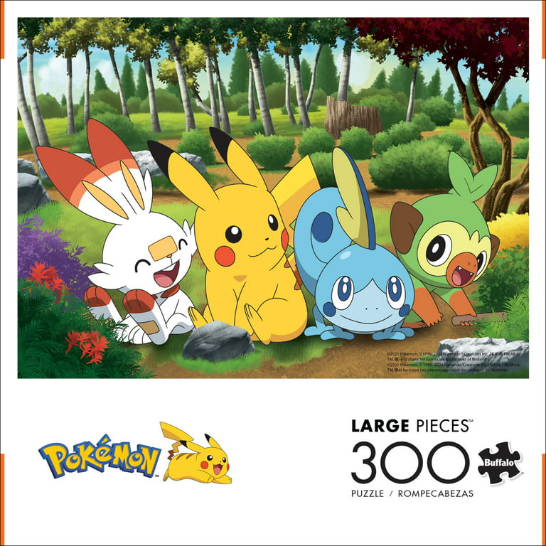 New! Lot of 3: Pokemon Pikachu Charizard Lugia Puzzle 100 Pcs Buffalo Games  NIB