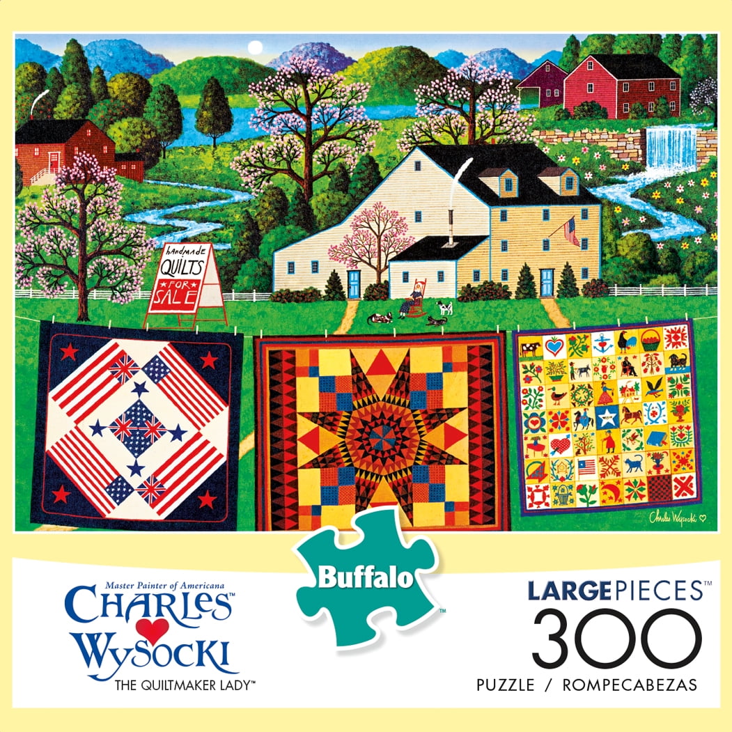 Buffalo Games 300 Piece Puzzle, Wysocki: Quiltmaker Lady