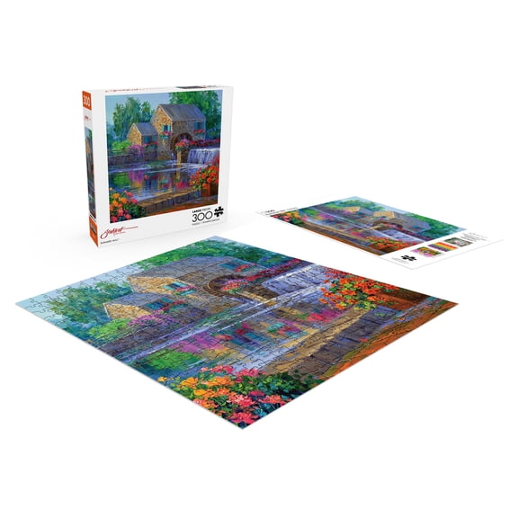 Buffalo Games 300-Piece Summer Mill Interlocking Jigsaw Puzzle