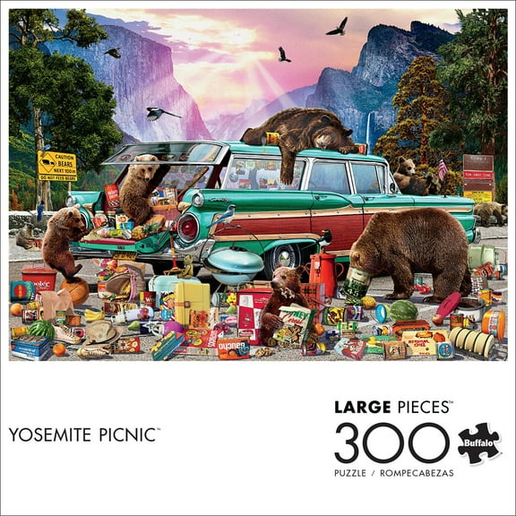 Buffalo Games 300-Piece Yosemite Picnic Jigsaw Puzzle