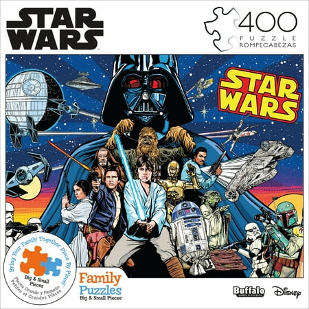 Buffalo Games 400-Piece Family Time Star Wars Comic Pinball Art Jigsaw Puzzle