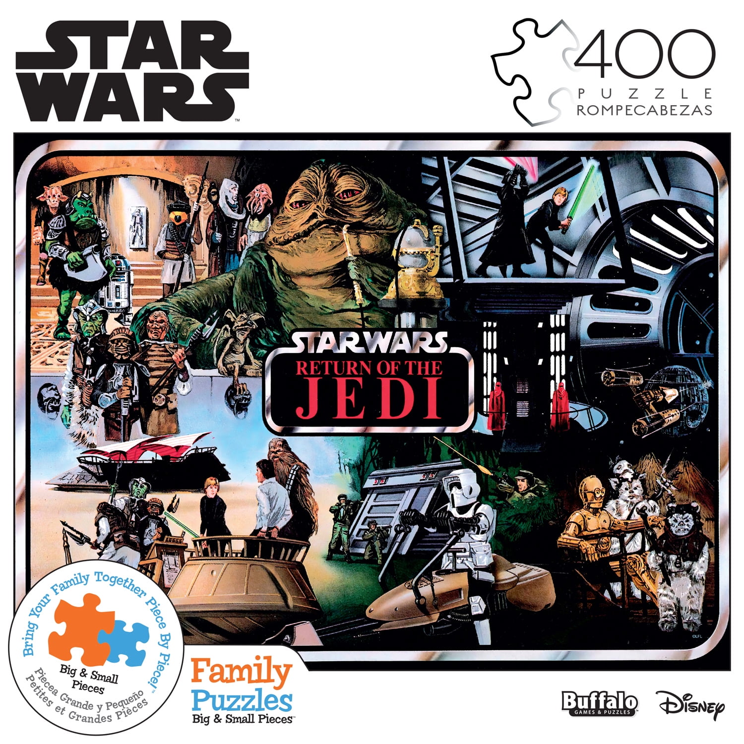 STAR WARS ジェダイの帰還 MATCH BLOCKS PUZZLE Buffalo Games 400-Piece Star Wars Return of the Jedi