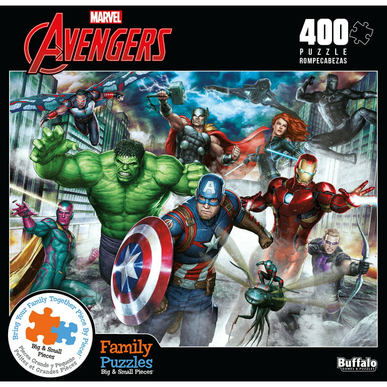 Buffalo Games 400-piece Family Time Marvel Avengers Assemble Jigsaw Puzzle  
