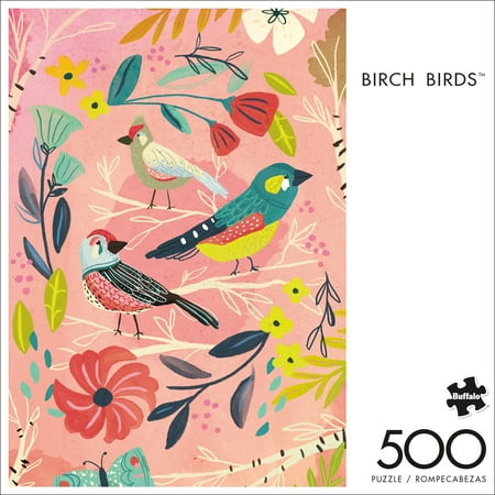 Buffalo Games 500-Piece Birch Birds Jigsaw Puzzle