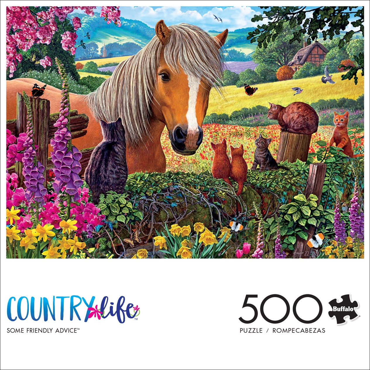 Buffalo Games 500-Piece Country Life Some Friendly Advice Jigsaw Puzzle