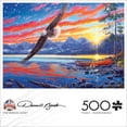 thumbnail image 1 of Buffalo Games 500-Piece Darrell Bush Star-Spangled Sunset Interlocking Jigsaw Puzzle, 1 of 5