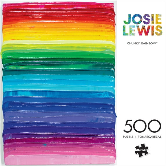 Buffalo Games 500-Piece Josie Lewis Chunky Rainbow Jigsaw Puzzle