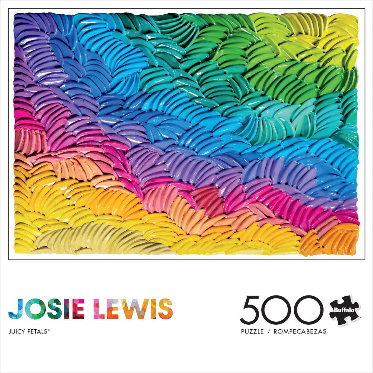 Buffalo Games 500-Piece Josie Lewis Juicy Petals Interlocking Jigsaw Puzzle