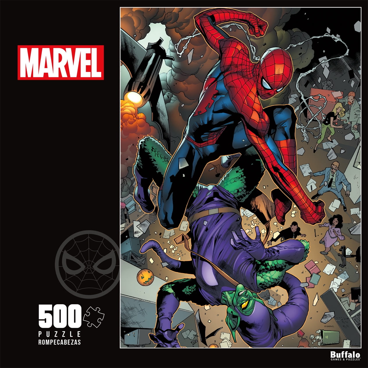 Buffalo Games 500-Piece Marvel Go Down Swinging Jigsaw Puzzle