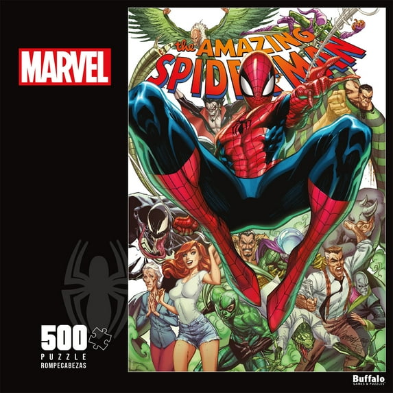 Buffalo Games 500-Piece Marvel The Amazing Spider-Man Interlocking Jigsaw Puzzle