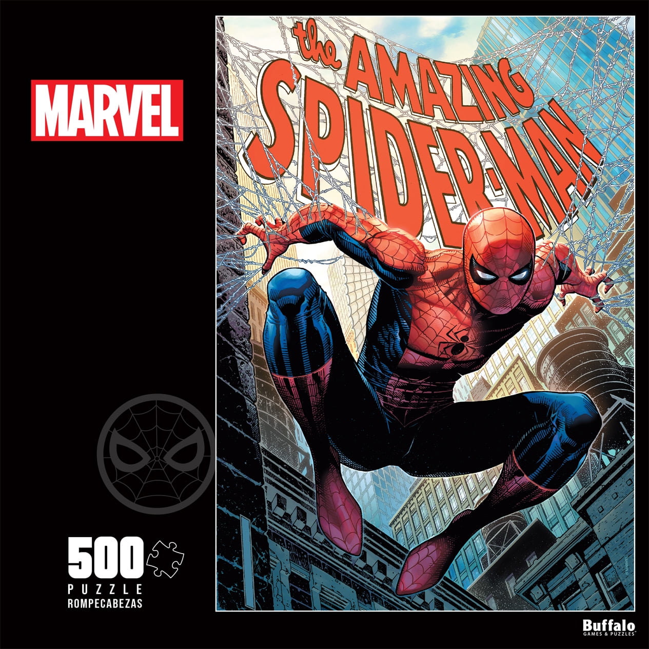 Buffalo Games 500-Piece Marvel The Amazing Spider-man Adult Interlocking Jigsaw Puzzle