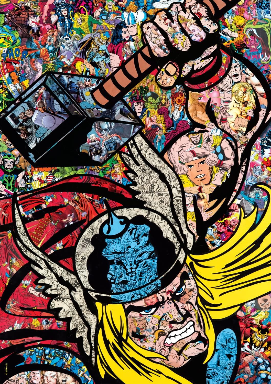 Buffalo Games 500-Piece Marvel Thor Collage Jigsaw Puzzle
