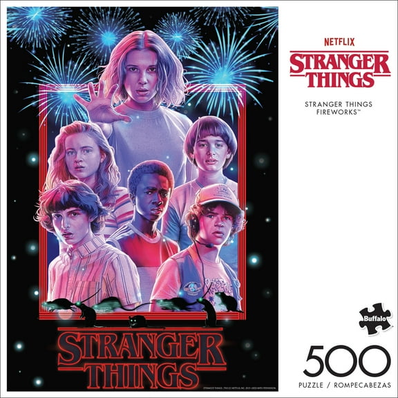 Buffalo Games 500-Piece Netflix Stranger Things Fireworks Interlocking Jigsaw Puzzle