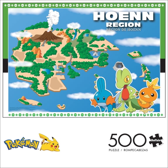Buffalo Games 500-Piece Pokemon Hoenn Region Jigsaw Puzzle