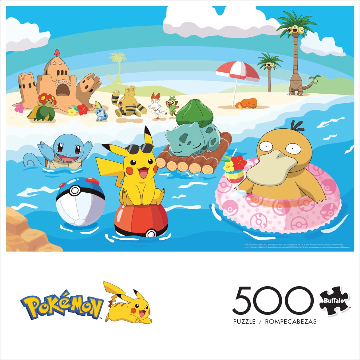 Buffalo Games 500-Piece Pokemon Island Time Interlocking Jigsaw Puzzle