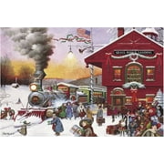 Buffalo Games 500 Piece Puzzle, Wysocki Americana - Whistle Stop Christmas
