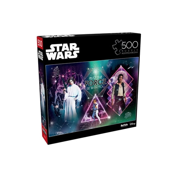 Buffalo Games 500-Piece Star Wars Galactic Trio Interlocking Jigsaw Puzzle