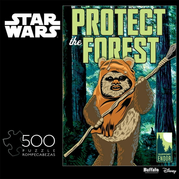 Buffalo Games 500-Piece Star Wars Protect the Forest Jigsaw Puzzle