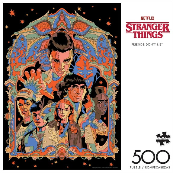 Buffalo Games 500-Piece Stranger Things Friends Don't Lie Jigsaw Puzzle