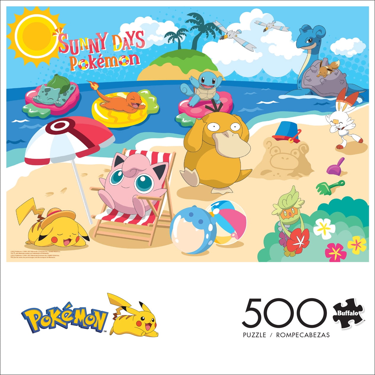 Buffalo Games 500-Piece Sunny Days Pokémon Interlocking Jigsaw Puzzle