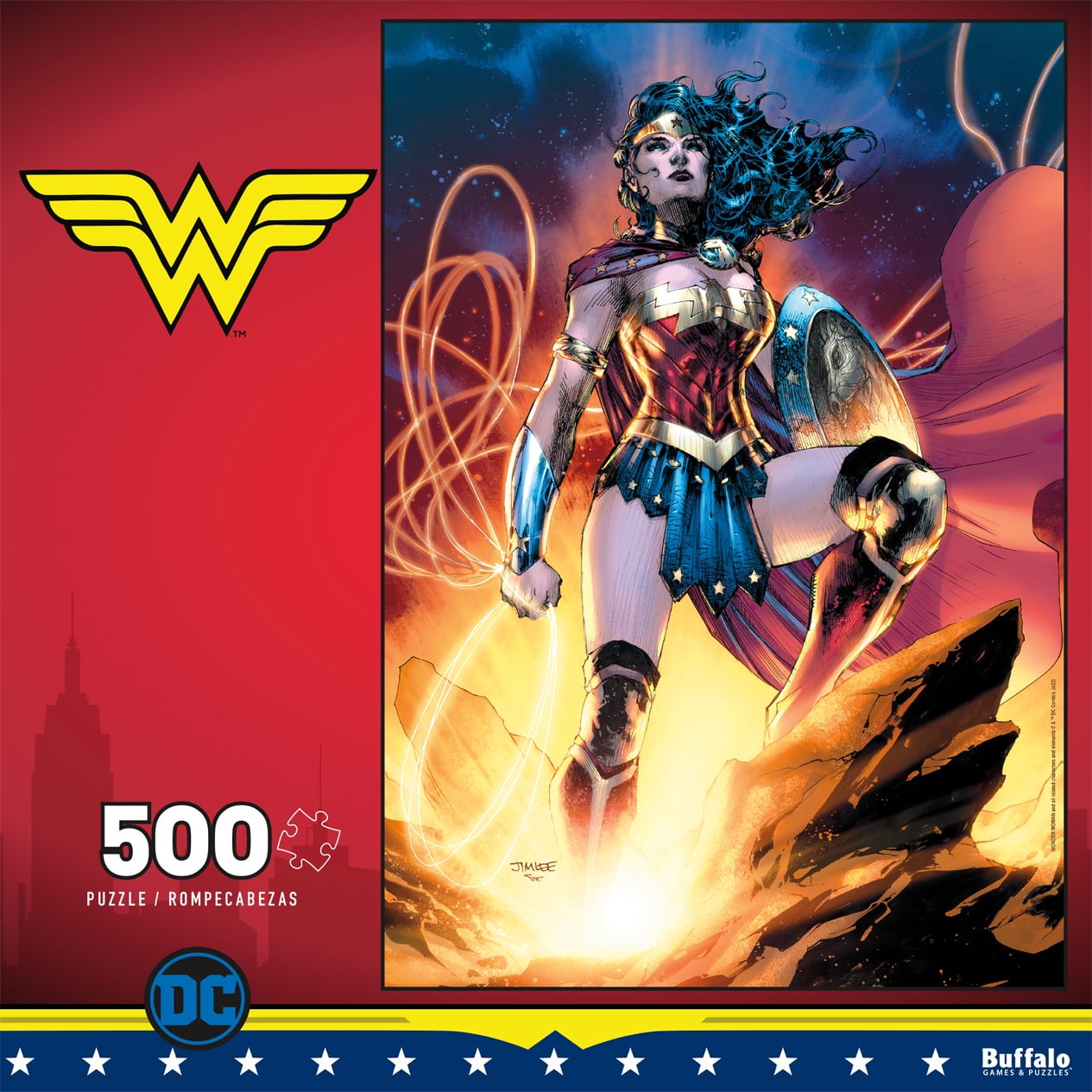 Buffalo Games 500-Piece Warner Brothers Wonder Woman Jigsaw Puzzle