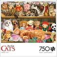 thumbnail image 1 of Buffalo Games 750-Piece Cats Cabinet Cats Interlocking Jigsaw Puzzle, 1 of 5