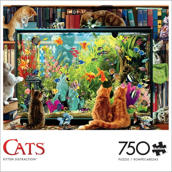 Buffalo Games 750-Piece Cats Kitten Distraction Jigsaw Puzzle