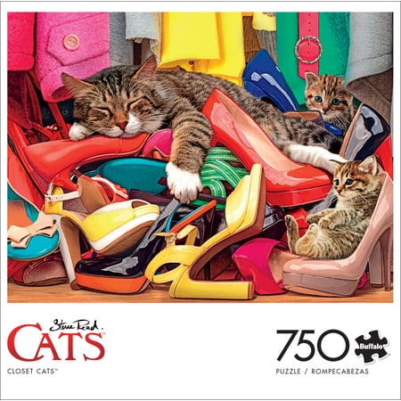 Buffalo Games 750-Piece Cats Closet Cats Jigsaw Puzzle