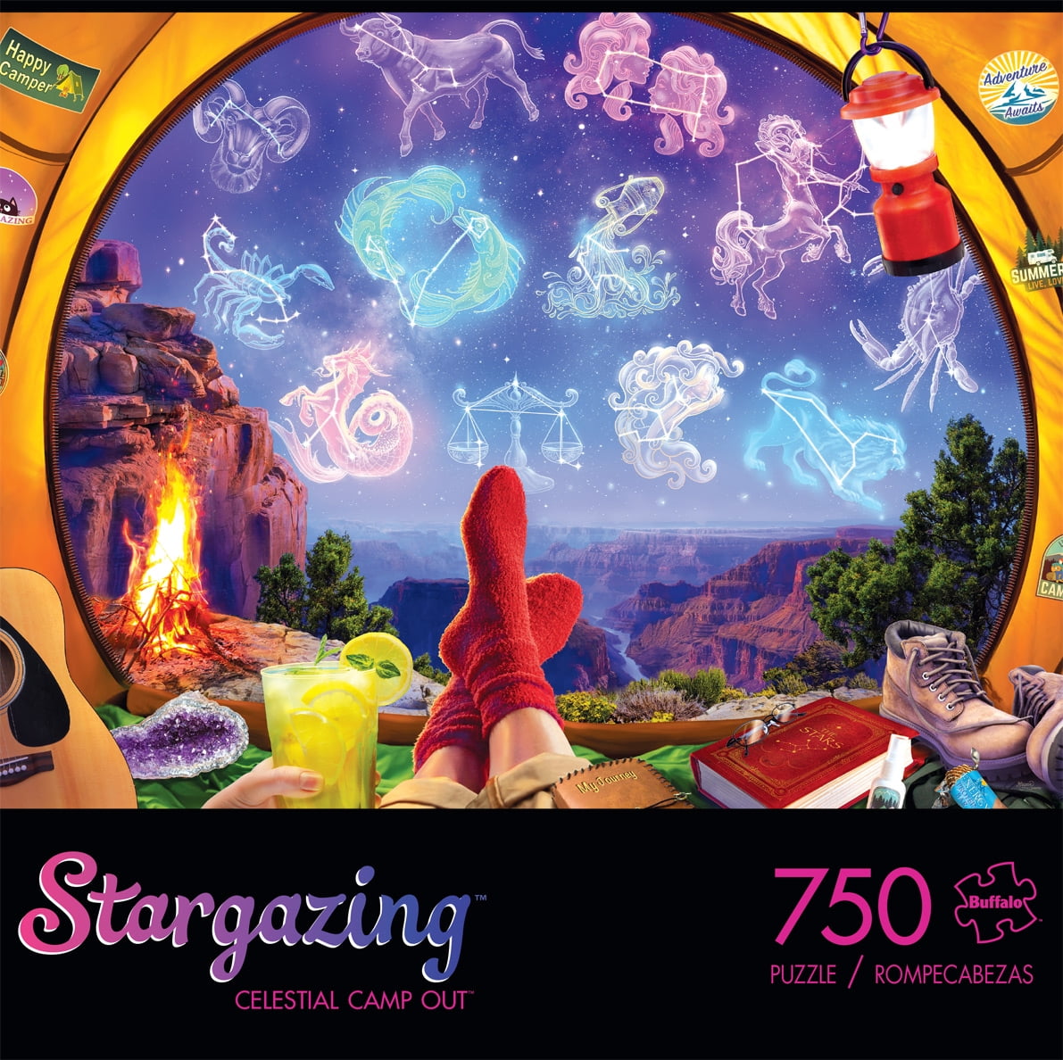 Buffalo Games 750-Piece Stargazing - Celestial Camp Out Interlocking Jigsaw Puzzle