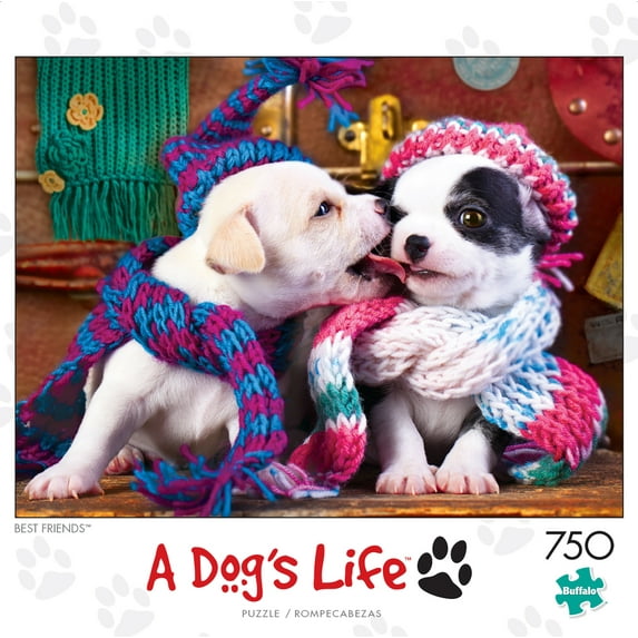 Buffalo Games - A Dog's Life - Best Friends - 750 Piece Jigsaw Puzzle