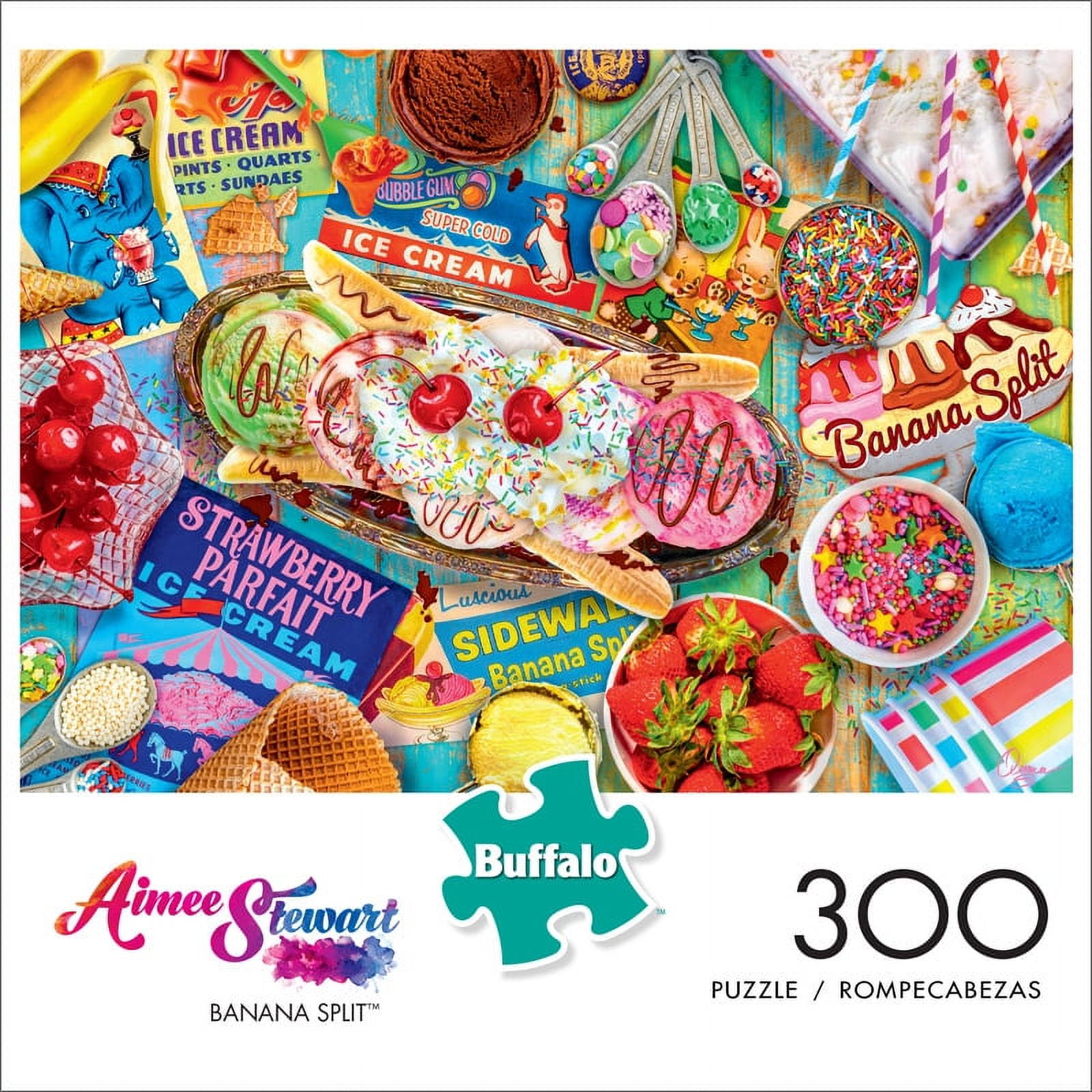 Buffalo Games Banana Split Jigsaw Puzzle - Ice Cream Art - Walmart.com