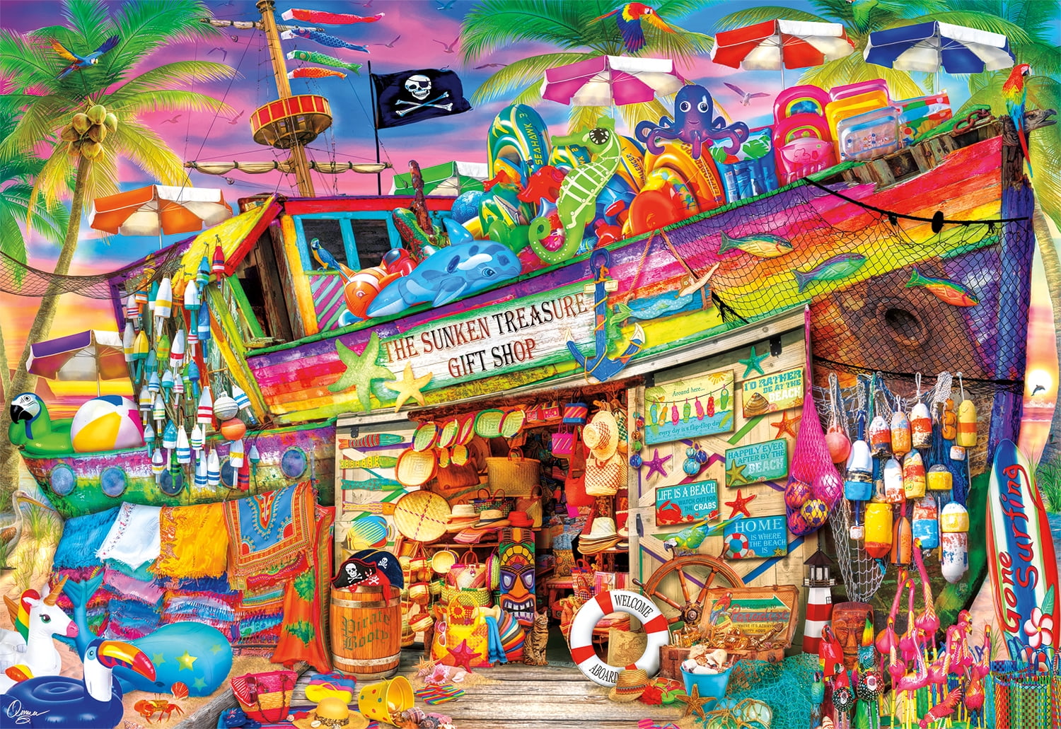 Buffalo Games Aimee Stewart Sunken Treasure Puzzle, 2000 Piece