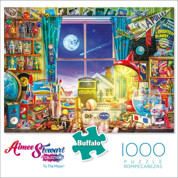 Buffalo Games Aimee Stewart To The Moon 1000 Pieces Jigsaw Puzzle