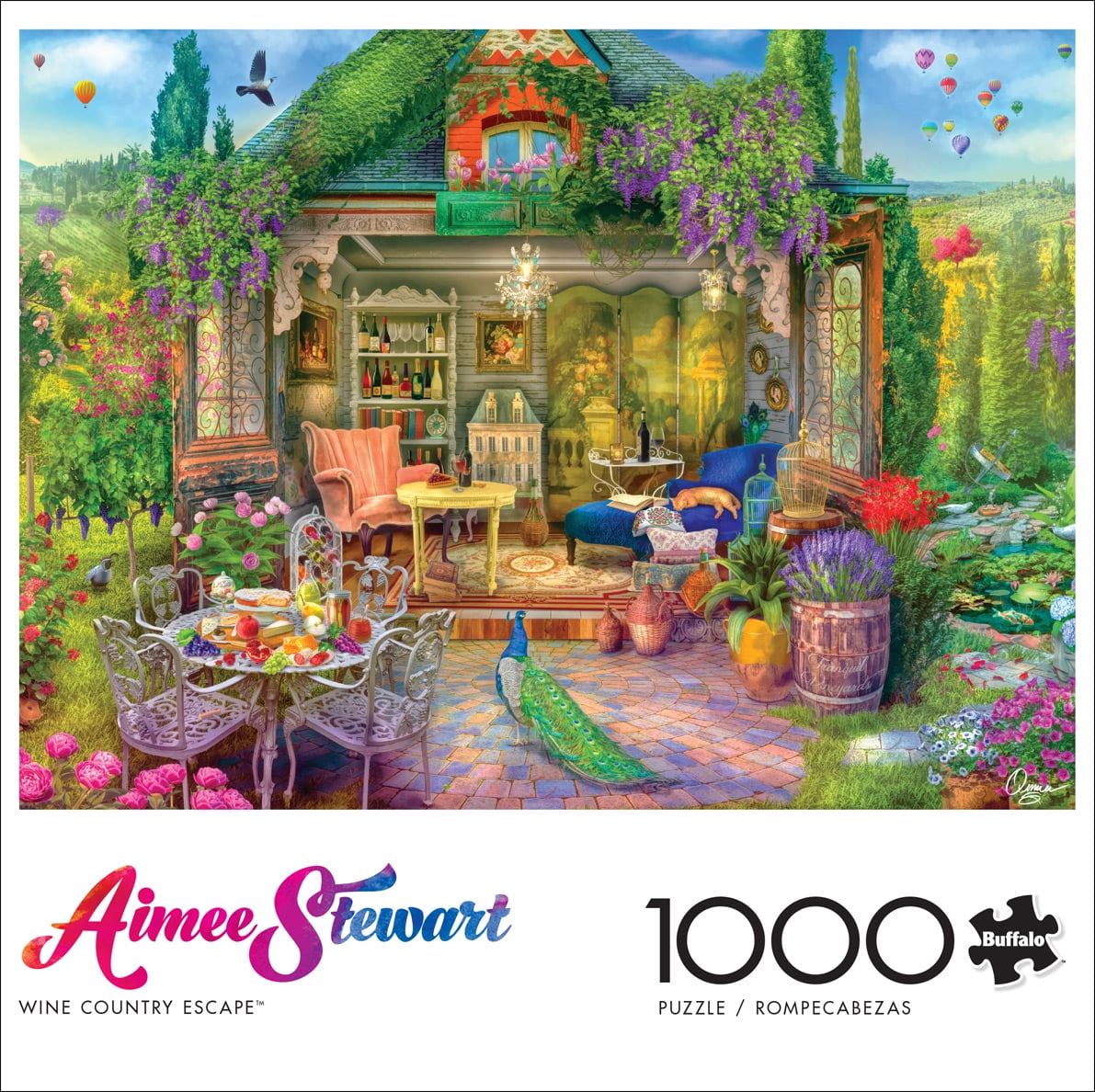 Buffalo Games - Aimee Stewart - Wine Country Escape - 1000 Piece Jigsaw Puzzle