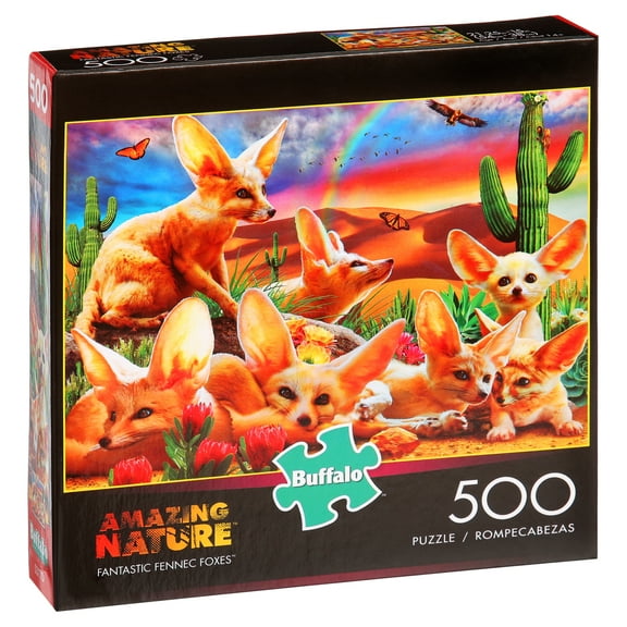 Buffalo Games Amazing Nature Fantastic Fennec Foxes 500-Piece Interlocking Jigsaw Puzzle for Adults Ages 14+