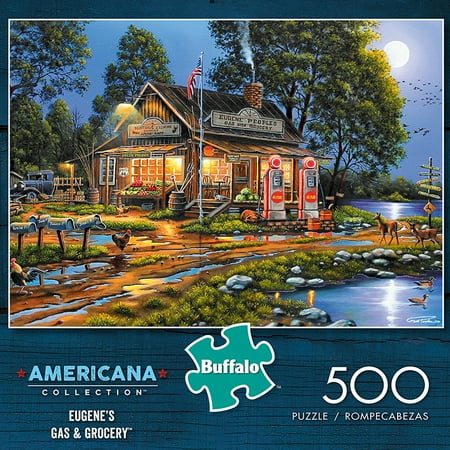 Buffalo Games Americana Collection - Eugene's Gas and Grocery 500 Pieces Jigsaw Puzzle