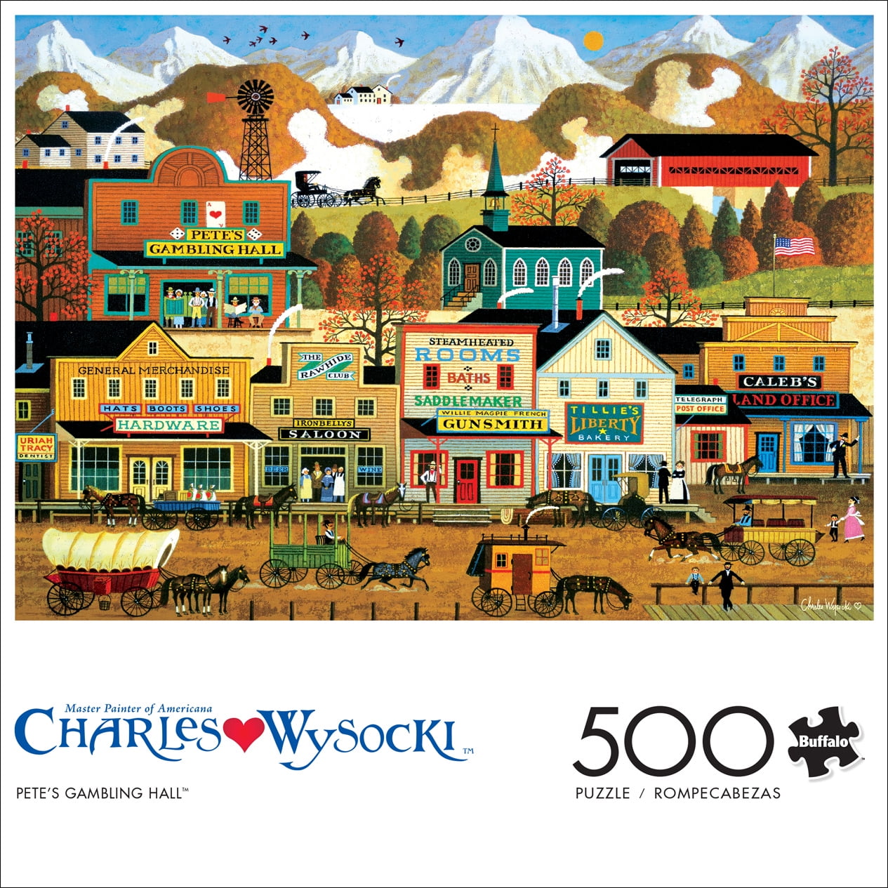Buffalo Games - Americana Collection - Pete's Gambling Hall - 500 Piece Jigsaw Puzzle