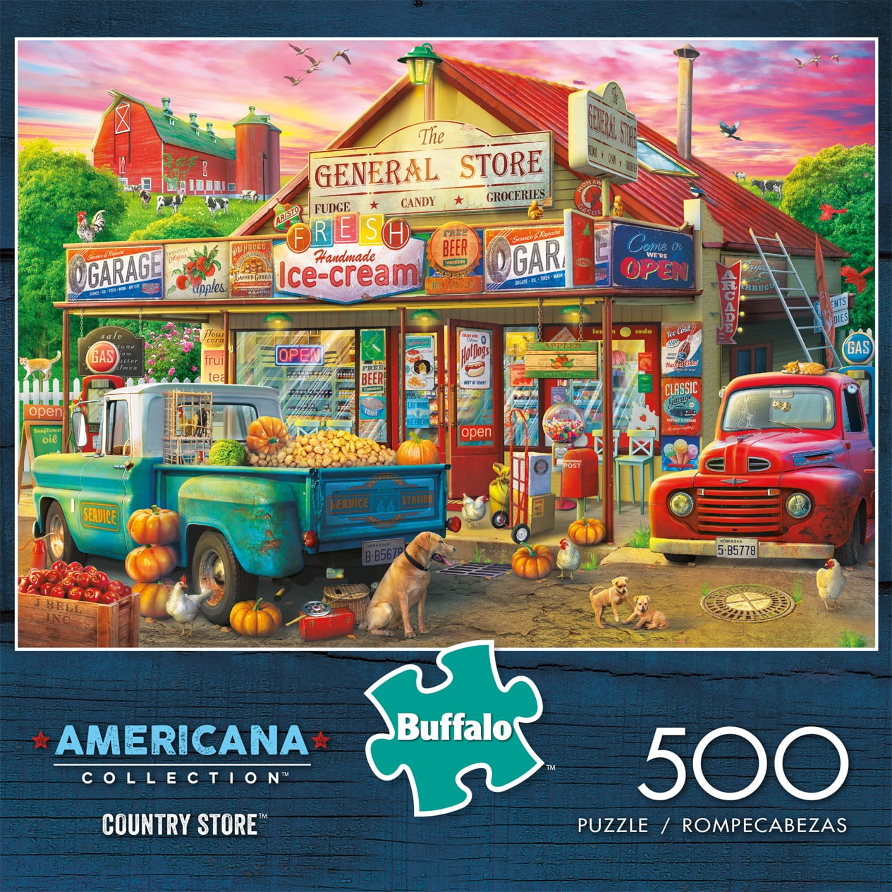 Buffalo Games Americana - Country Store 500 Pieces Jigsaw Puzzle