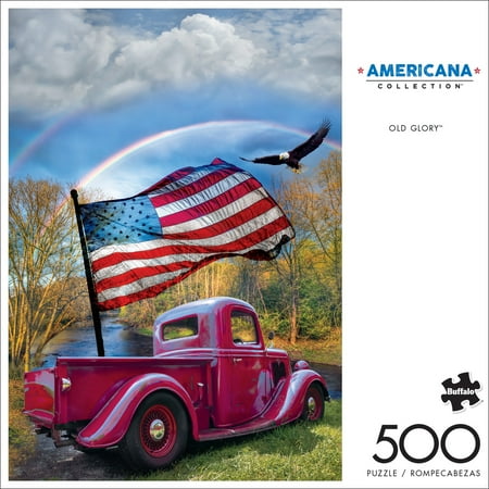 Buffalo Games Americana - Old Glory 500 Pieces Jigsaw Puzzle