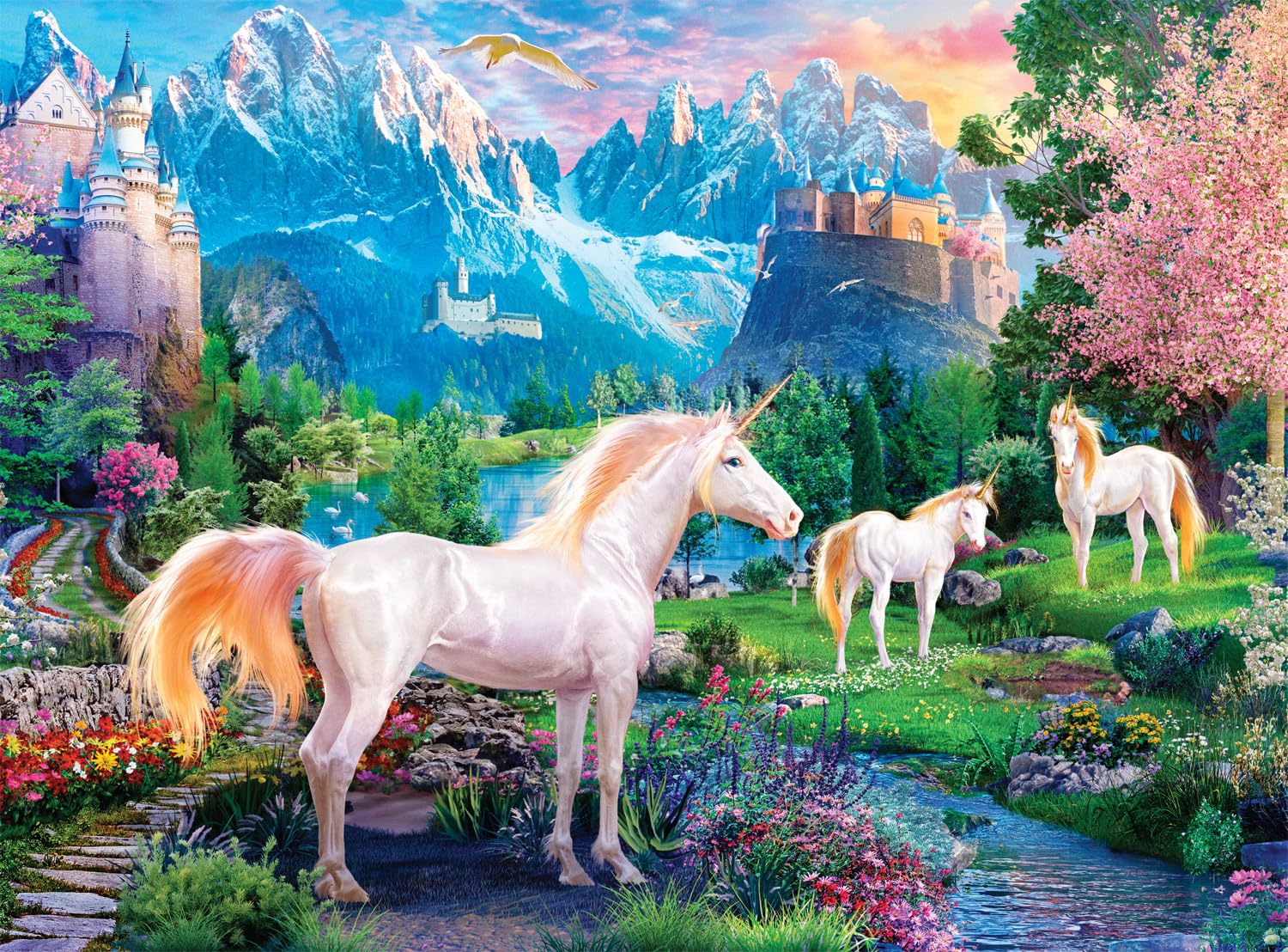Buffalo Games Angelo MMF7 Bonito Unicornio 1000 Piece Jigsaw