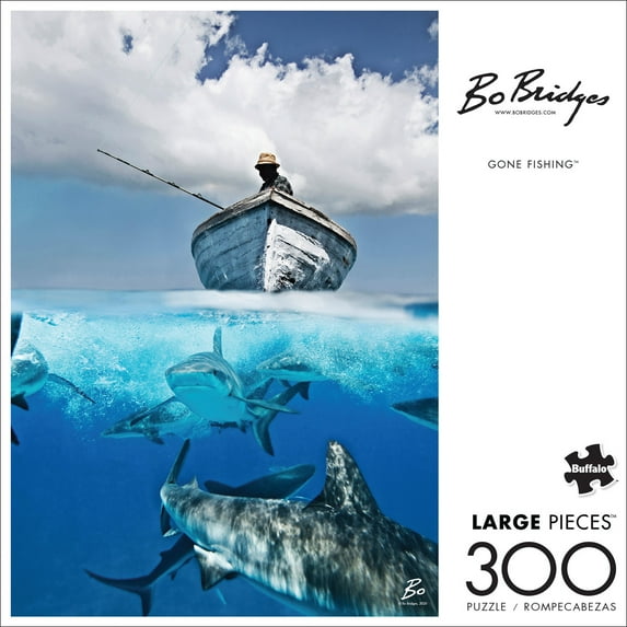 Buffalo Games Bo Bridges - Gone Fishing 300 Pieces Jigsaw Puzzle